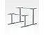 Tischgestell elektrisch höhenverstellbar | E-MORE 2M2S | HxB 695-1145 x 1100-1800 mm | reinweiß | Certeo